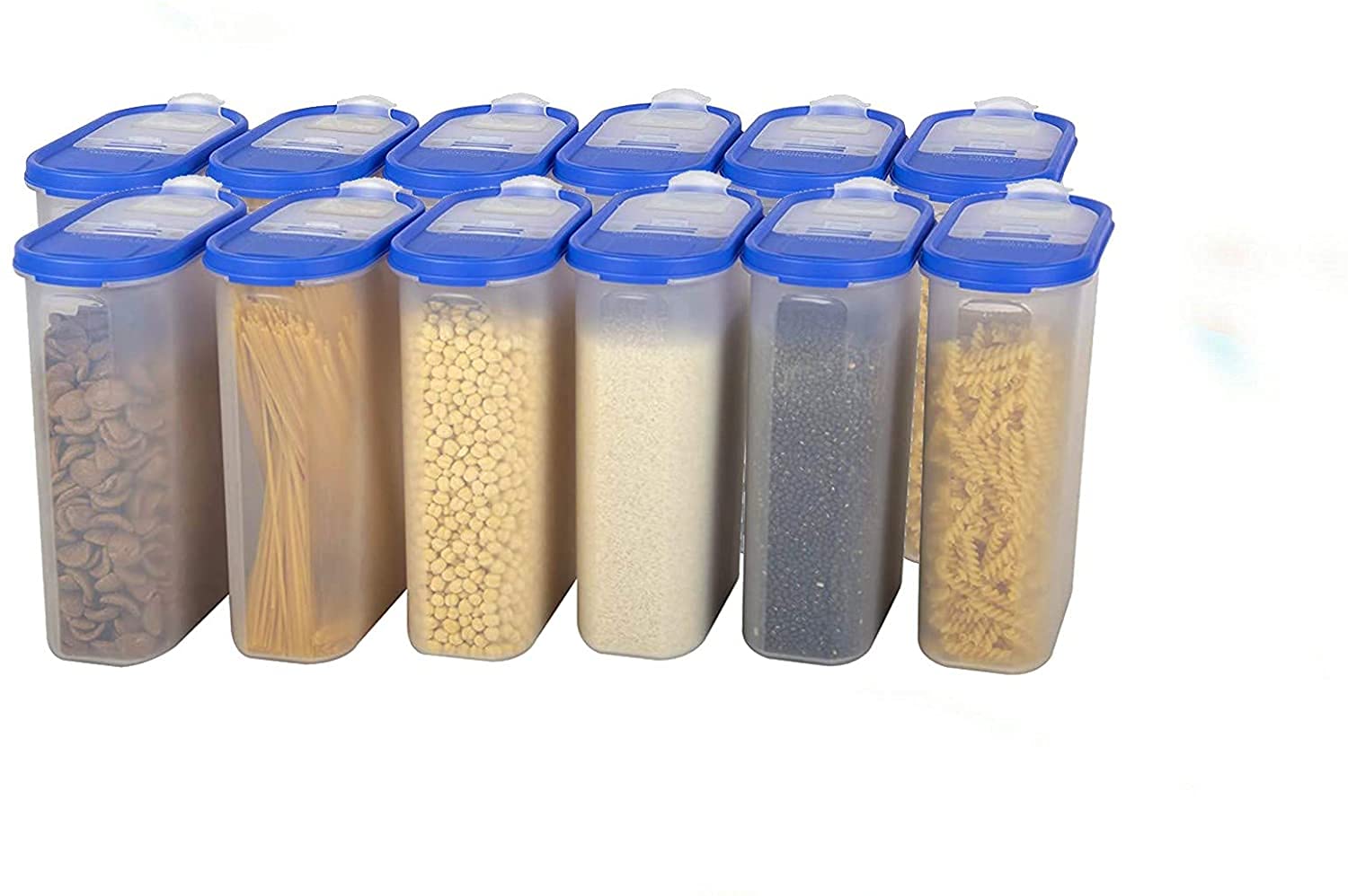 Cutting Edge Essentials Jars - 1.8L Blue (Set of 12) -21