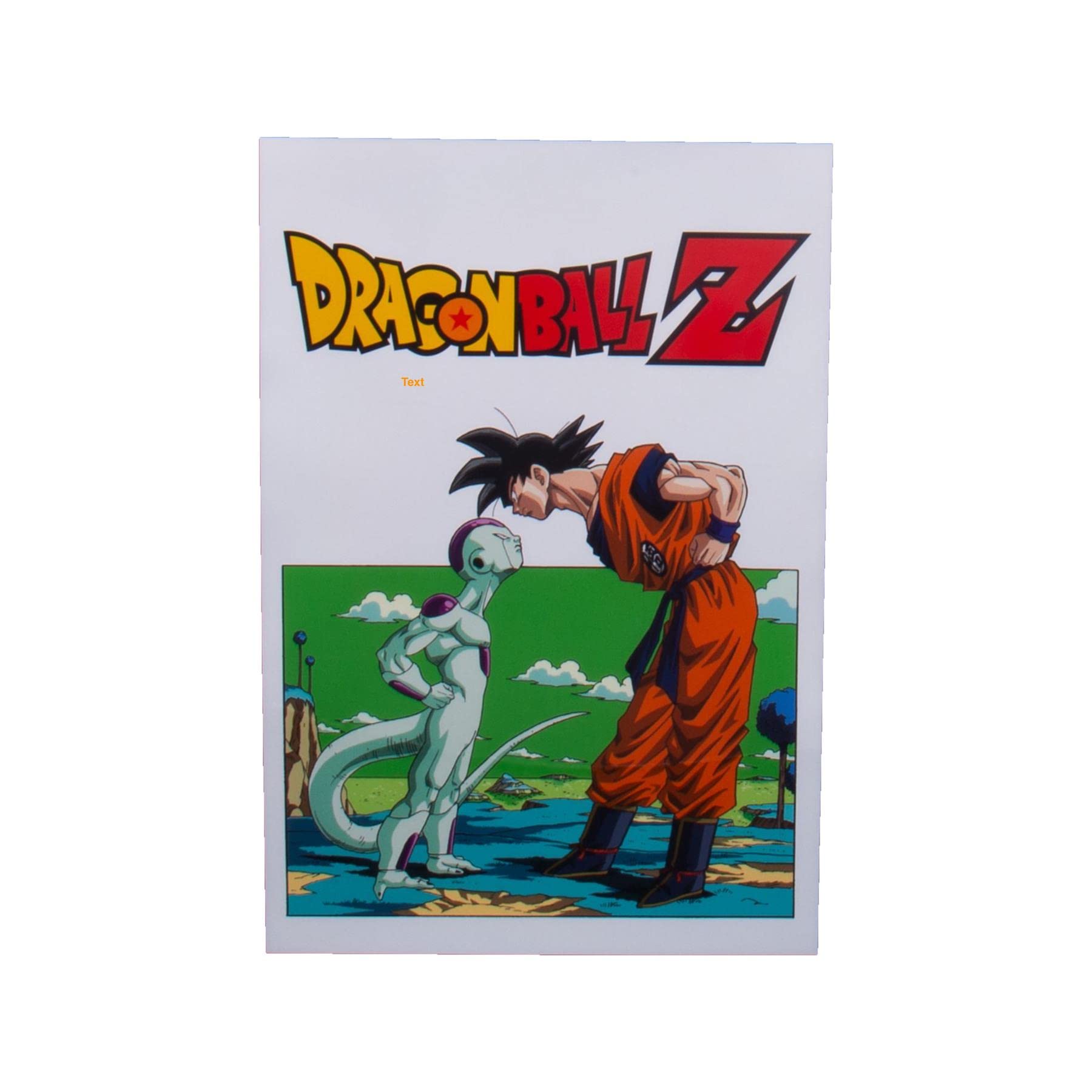 Fizz Creations Dragon Ball Z Goku & Frieza A4 Sized Poster Light. USB Powered. Officially Licensed Goku & Frieza Dragon Ball Z Merchandise.