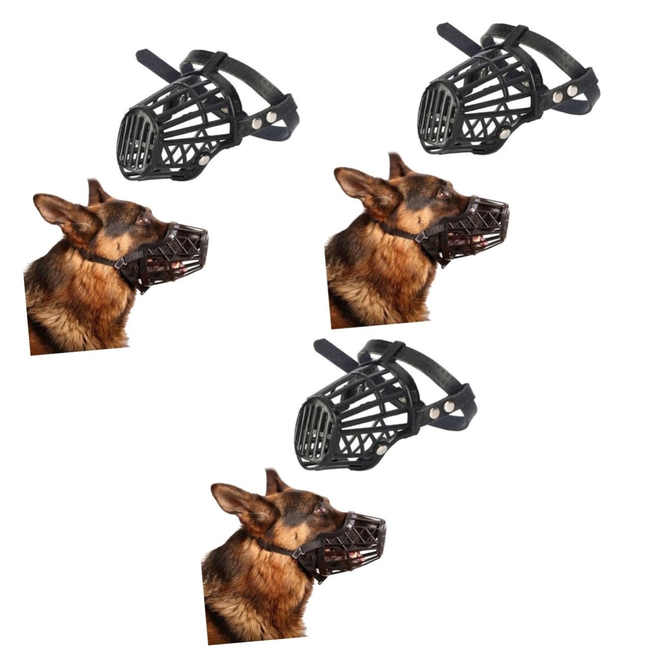 Housoutil 3 Piezas Suministros para Mascotas Bozal Perro Transpirable Anti-mordida Cesta Perro Anti-mordedura De Perro Bozal Bozal Perro Perdiguero De Oro Respirable