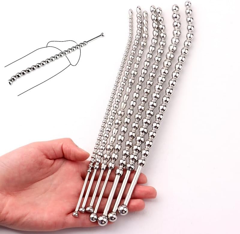 (7 sizes combined into a set) Metal-Urethral-Plug,-Stainless-Steel-Horse-Eye-Stick,-Adult-Male-Masturbation-And-Sex-Toy,-Urethral-Insertion-Rod
