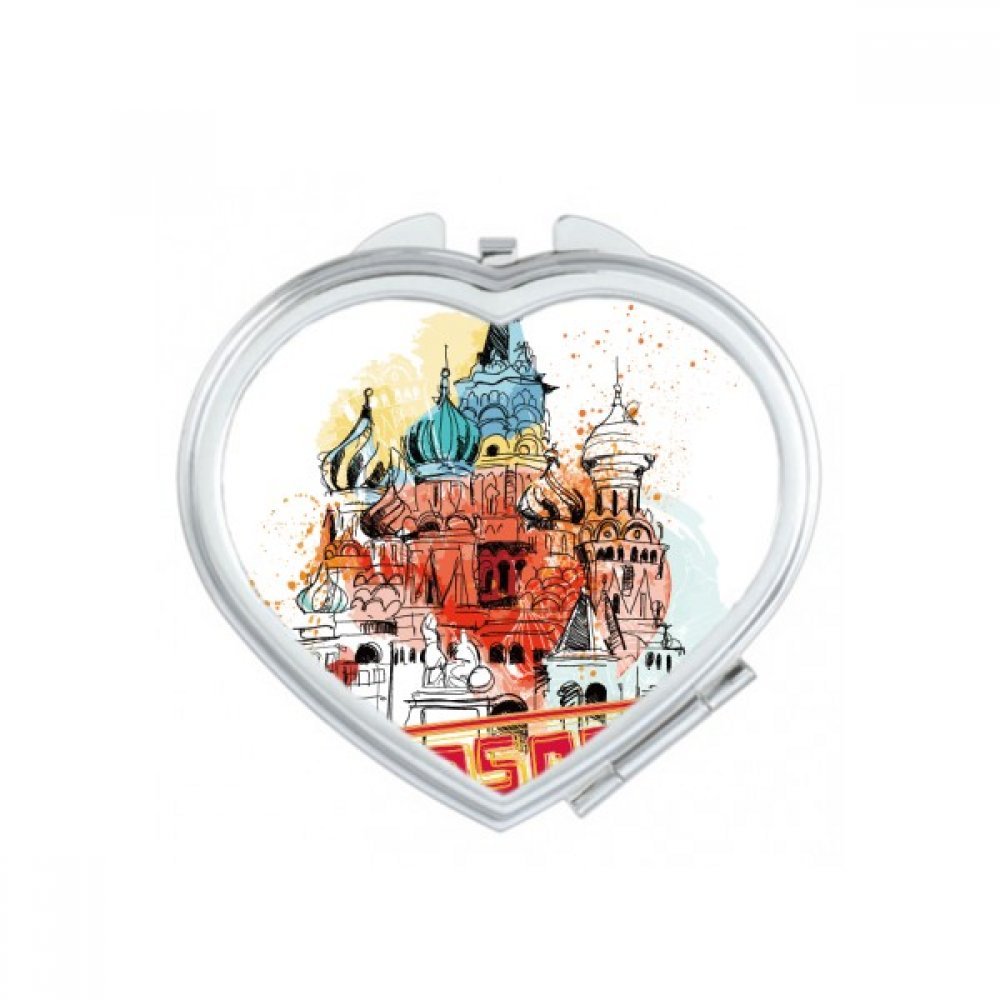 Miroir compact Moscou pour retouches maquillage en voyage