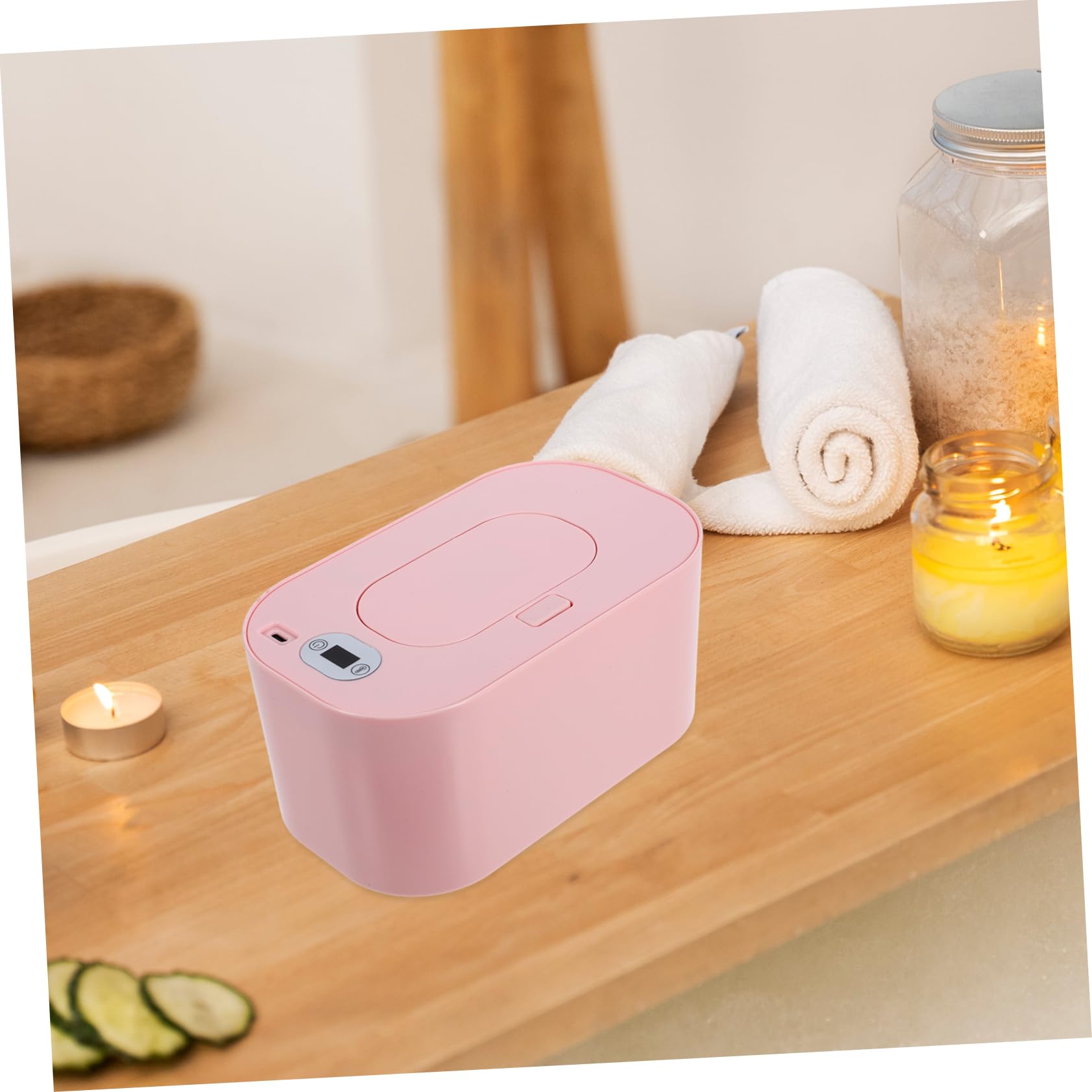 Mobestech Calentador Toallitas Húmedas Niño Caja de Termostato para Toallitas Húmedas, Material ABS y Control de Calor Botón para Uso Doméstico
