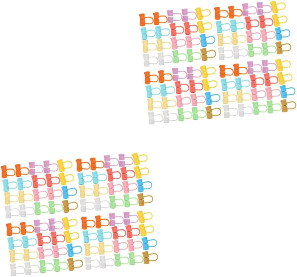 100pcs Cute Straw Toppers of Decorative Caps for Parties Gatherings and Picnics Flexible and Easy to Use Straw Protectors Vibrant Colors for Fun Drinking
