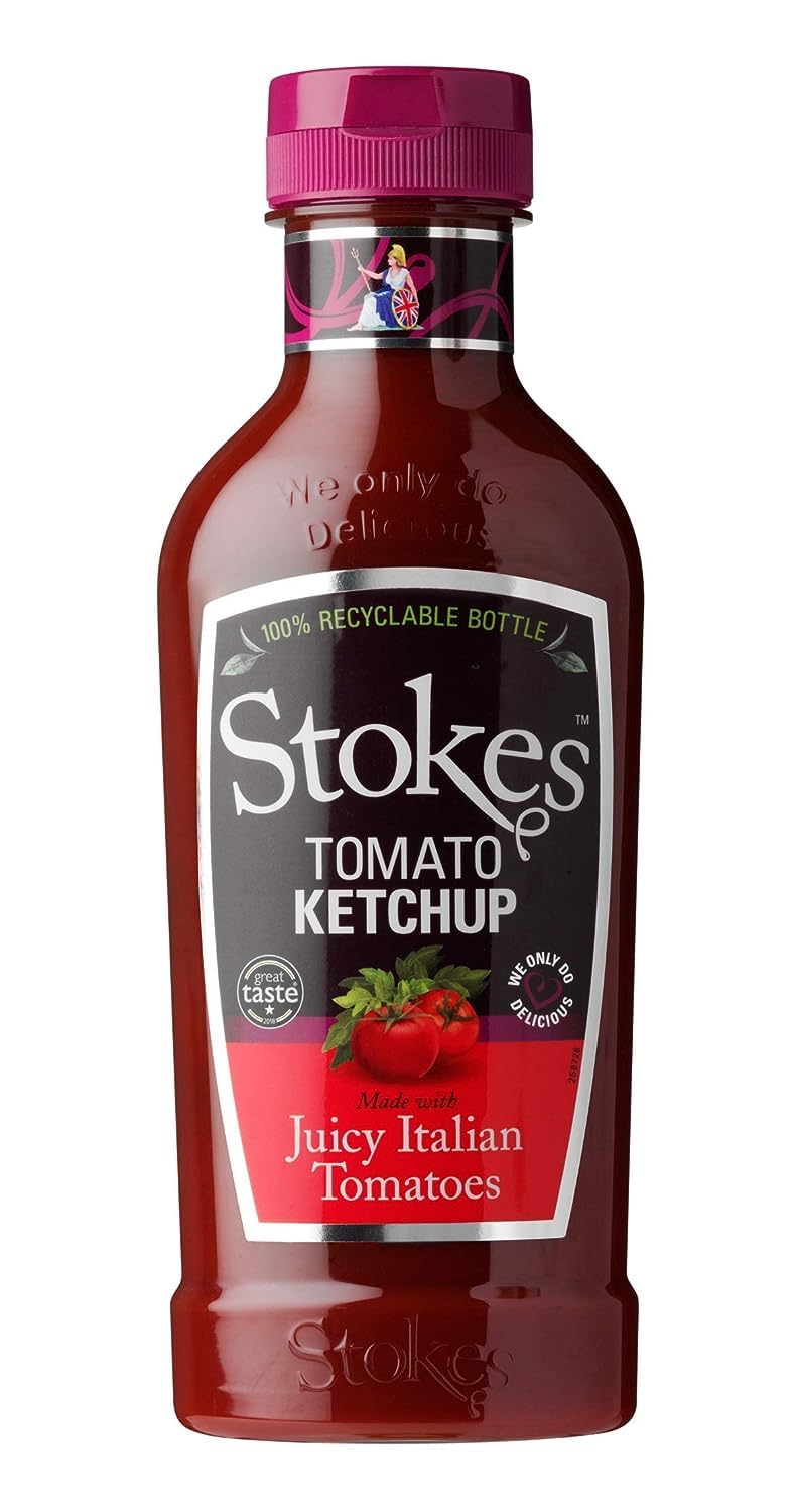 Stokes Real Tomato Ketchup Squeezy | 485g | Premium Sun-Ripened Tomato Condiment