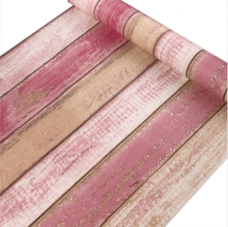 400 x 45 CM RED and White Stripes SELF Adhesive Wallpaper for Hall Living Room Peel and Stick Vinyl Wallpaper - 18 SQFT Approx