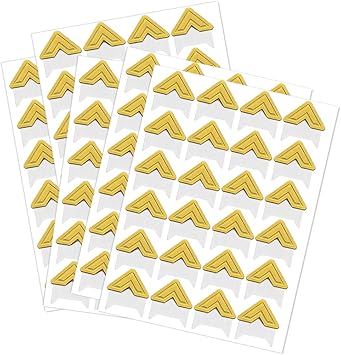 120 Pack Photo Corners Self-Adhesive, Picture Corner Stickers for Scrapbooking, Guestbook, Memory Scrapbook Gold