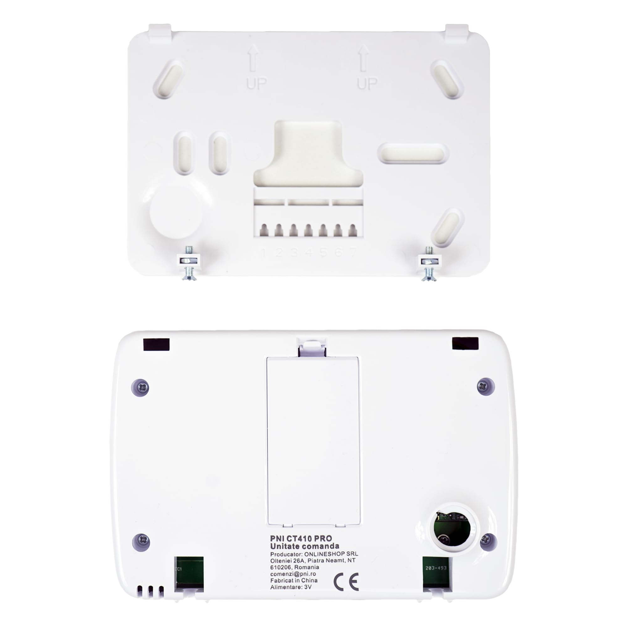 Termostato Inteligente PNI CT410 Pro inalámbrico, con Wi-FI, Control de 2 Zonas vía Internet, para Sistemas de calefacción, Bombas, electroválvulas, TuyaSmart App, histéresis 0,2 Grados C