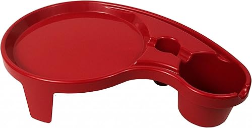 The Original Party Pal, Bandeja de comida todo en uno, rojo oscuro