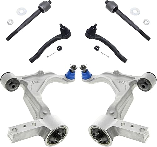 Miniatura 61 de Detroit Axle - Kit de suspensión delantera RWD para Chrysler 300 Dodge Charger Challenger Magnum 2 brazos de control superior con rótulas 2 rótulas