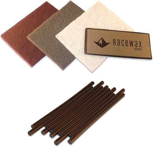 Miniatura 1 de racewax para esquí y snowboard p-tex Kit de reparación de la base 10ptex, rascador de metal, 3Pulido Pads