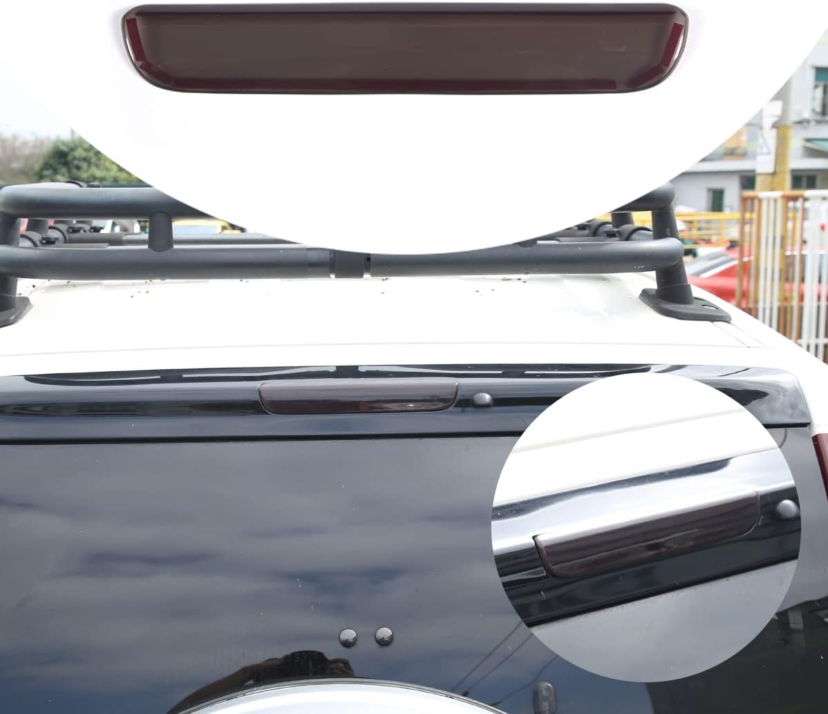 Fgtagtal Smoked Third Brake Light Cover Trim Compatible