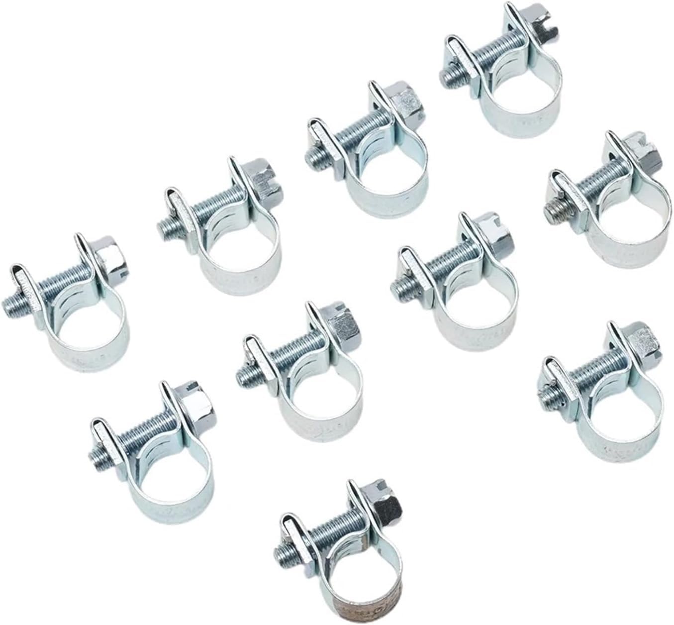 abrazadera de manguera, 10 Uds abrazadera de manguera línea combustible tubo agua Clip sello soldadura for Cable Gas(18mm 20mm)