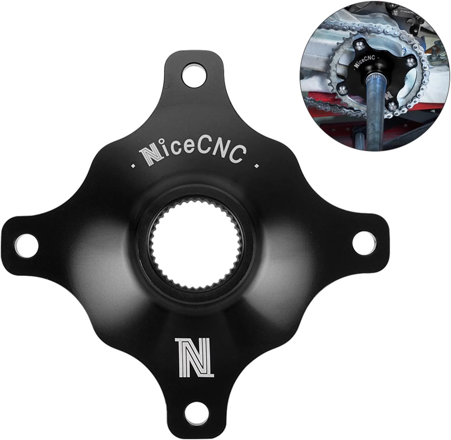 NICECNC Black Rear Wheel Hub Sprocket Axle Collar