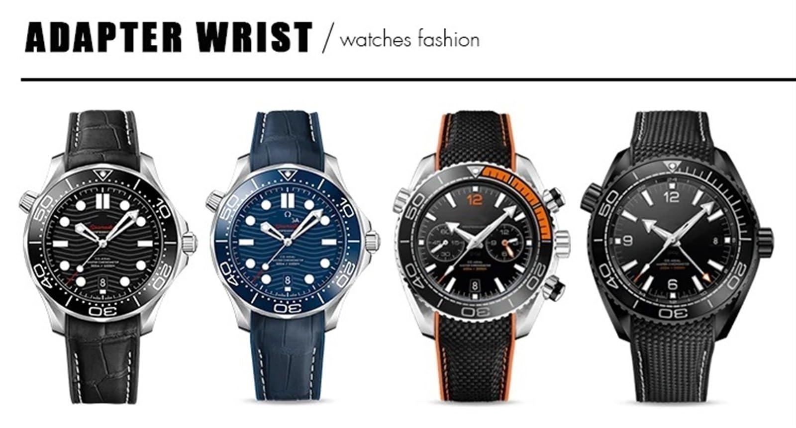 Gumowy nylonowy pasek do zegarka Omega X Swatch, wodoodporny pasek do zegarka MoonSwatch Constellation, 20 mm, zakrzywiony pasek końcowy (BK-czarne złoto, 20 mm)