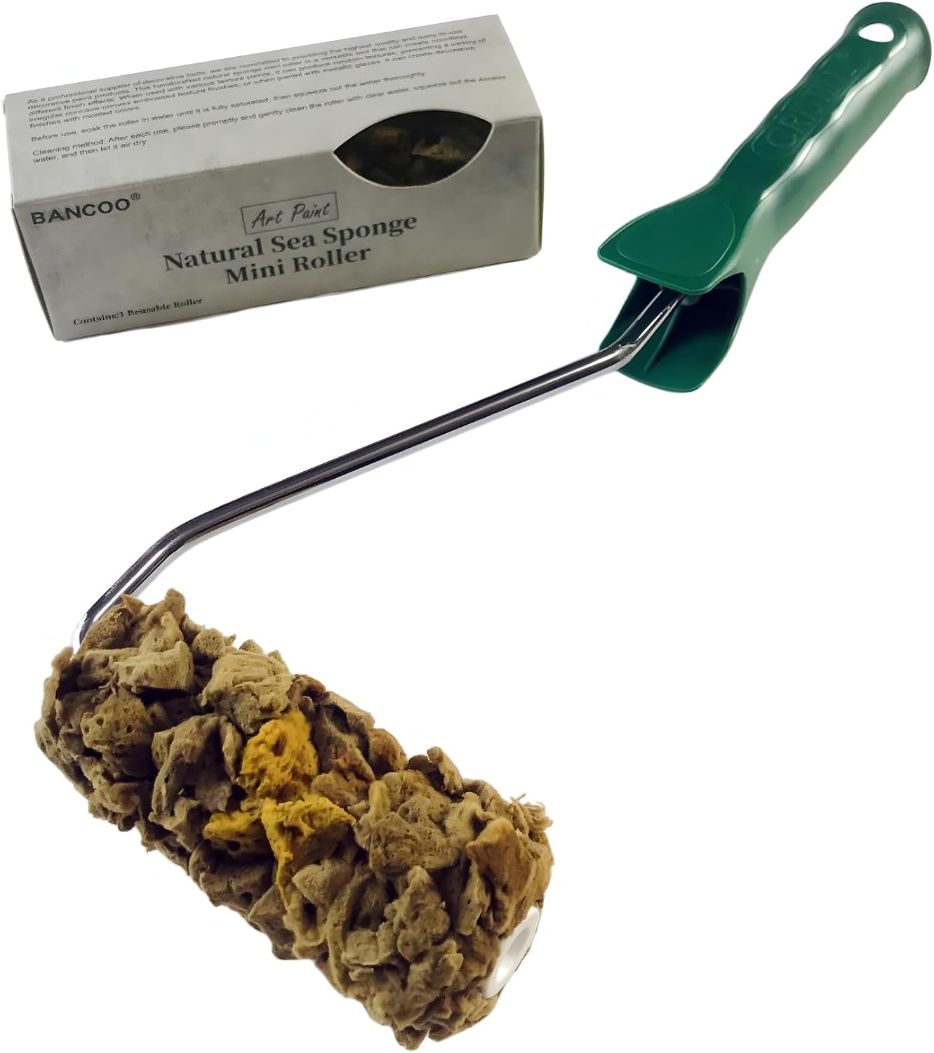 Natural Sea Sponge for Painting, 6" Texture Paint Decorative Roller | Natural Sea Sponge, Texture Paint Roller, Vivid Wall Texture, Ideal for DIY & Professional Decorative Ceiling & Wall Painting