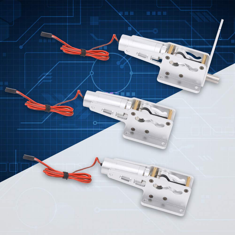 Controlador RC, Caja de Control del Tren de Aterrizaje Telescópico Eléctrico de Aleación, de Precisión para Aviones RC de ala Fija (Silver)