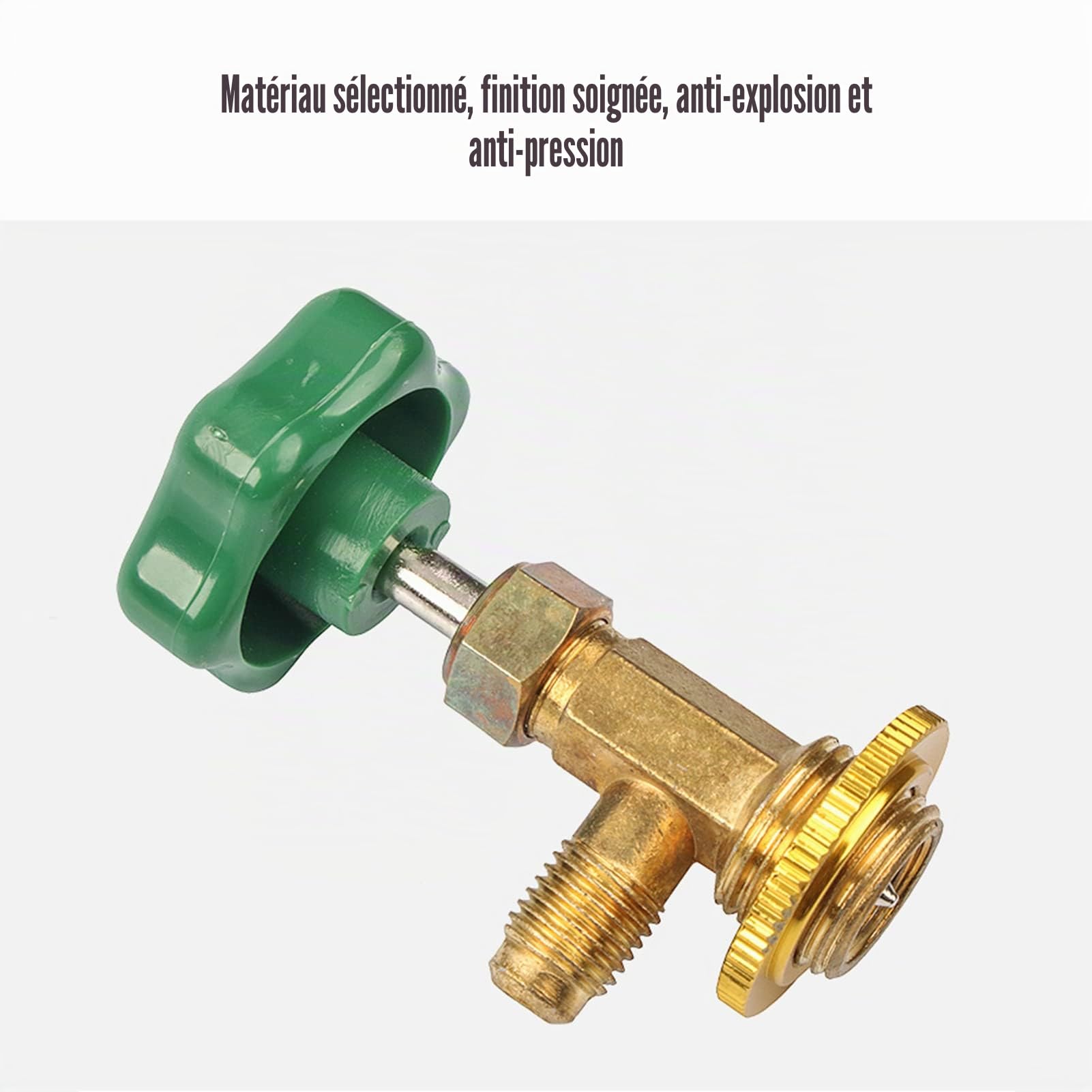 Pongnas Réfrigérant, Vanne de Distribution Ouvre-Bouteille Adaptateur Raccords Vanne Pener 11mm pour Outil de Vanne de Distribution de Réfrigérant (pour R12 R22 R410 R600a)