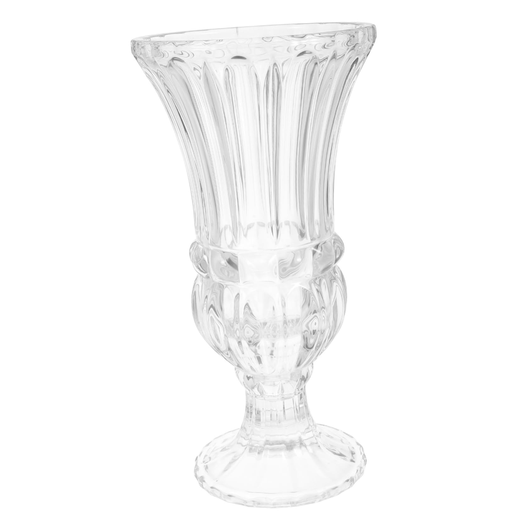 Vase de mariage rétro en verre transparent idéal pour compositions séchées