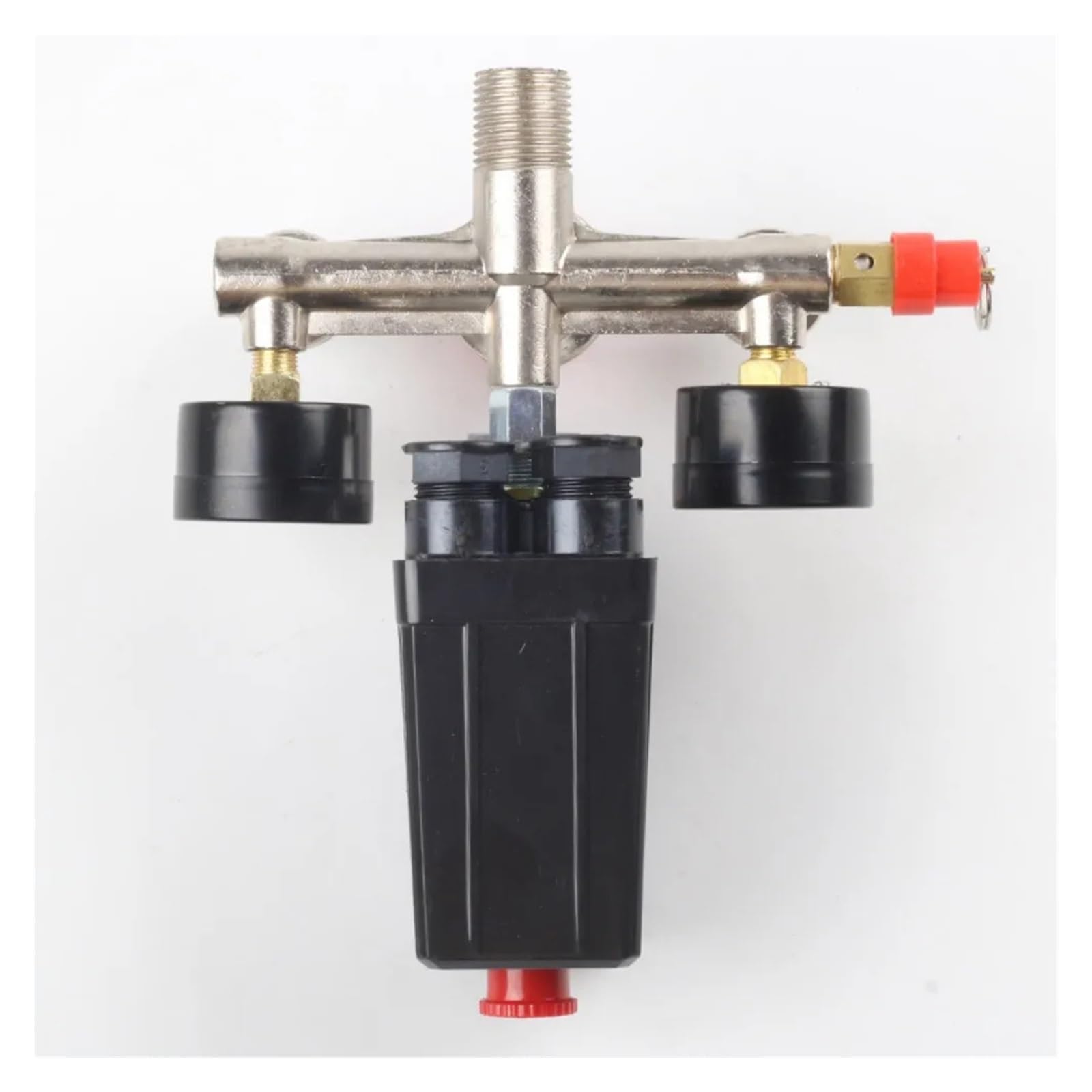 Kit de Control válvula conmutación presión del compresor aire CA 90-120PSI, medidores reguladores colector interruptor Vertical, seguridad