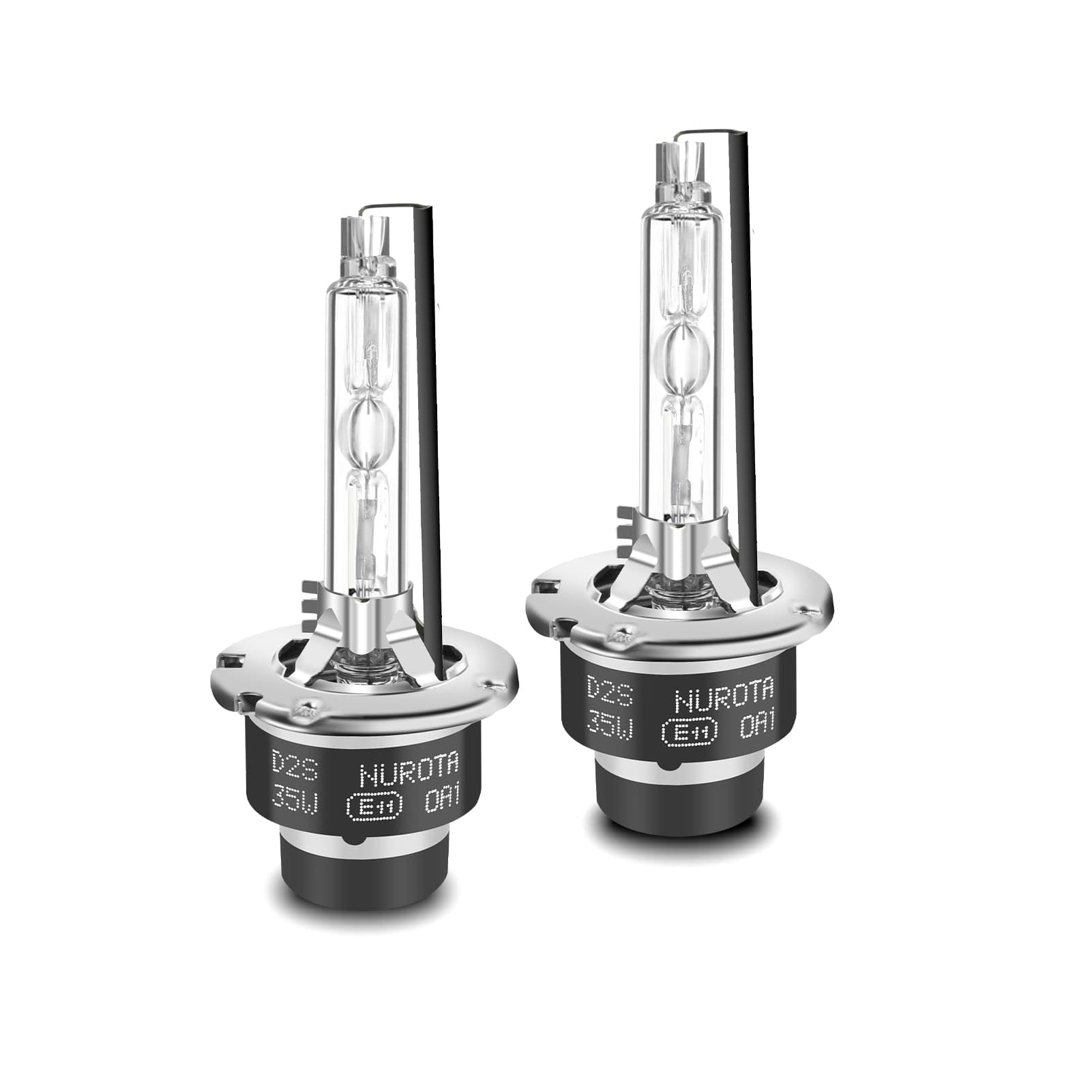 D2S Xenon Brenner 6000K Weiß - KI-Chip Xenon D2S Scheinwerfer 12V 40W – mit Zulassung - Ersatz Lampen für Abblendlicht & Fernlicht - 2 Stück