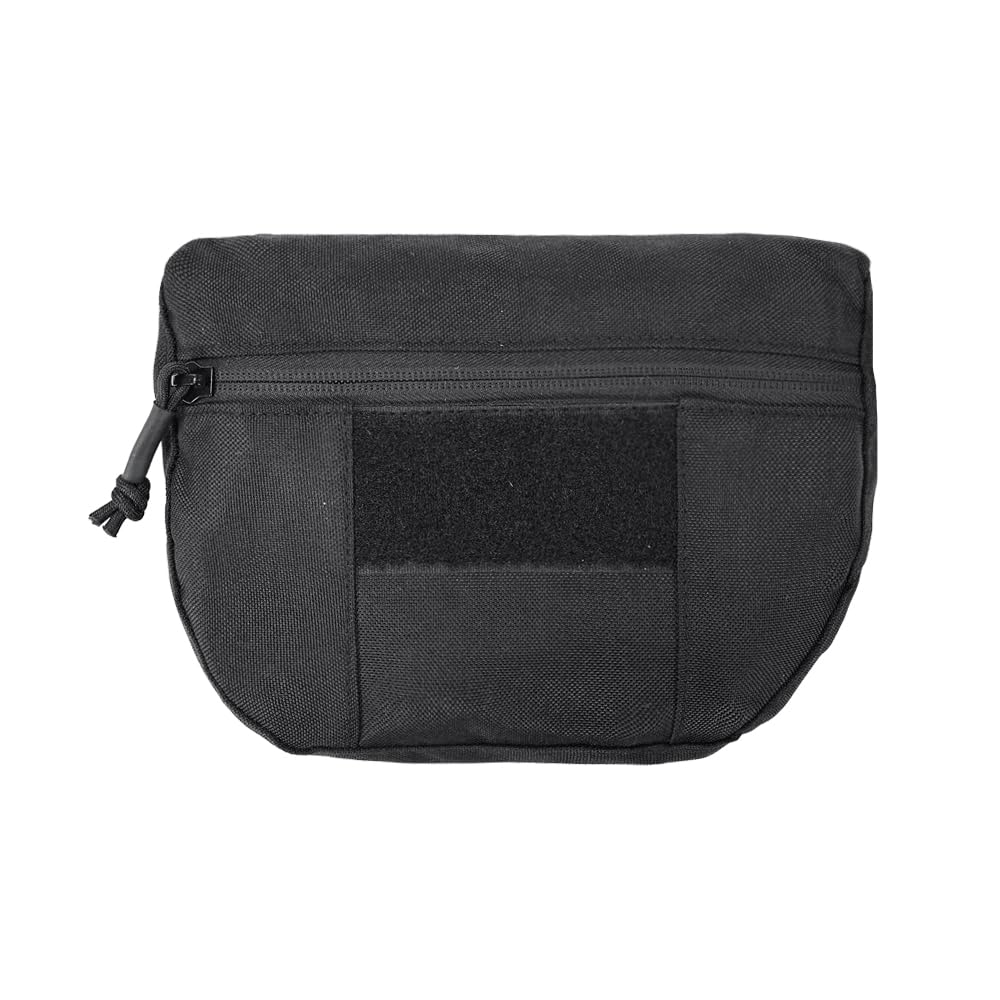 FARMSOLDIER Tactical Utility Pouch with Hook and Loop,Lightweight Tool Bag,EDC Utility Pouch Combat Gear for Tactical,Medical,Combat Training Black