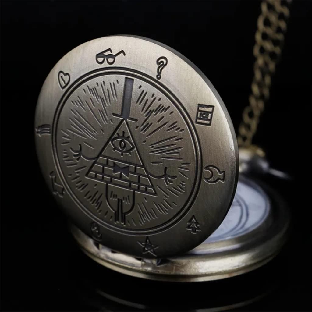 CXDTBH Pocket Watch Gray Quartz Pocket Watch Pointer Pendant Men's and Women's Watches with Necklace Chain : Clothing, Shoes & Jewelry