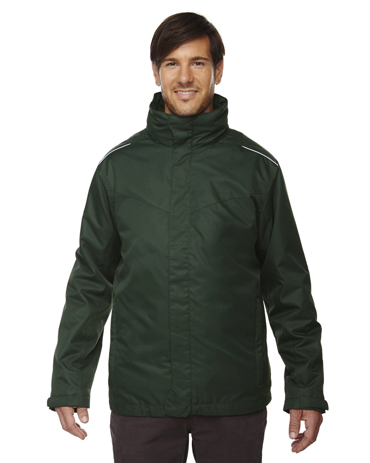 Ash City Core 365 Men's 3-in-1 Jacket with Liner, Forest GREN 630, X-Large