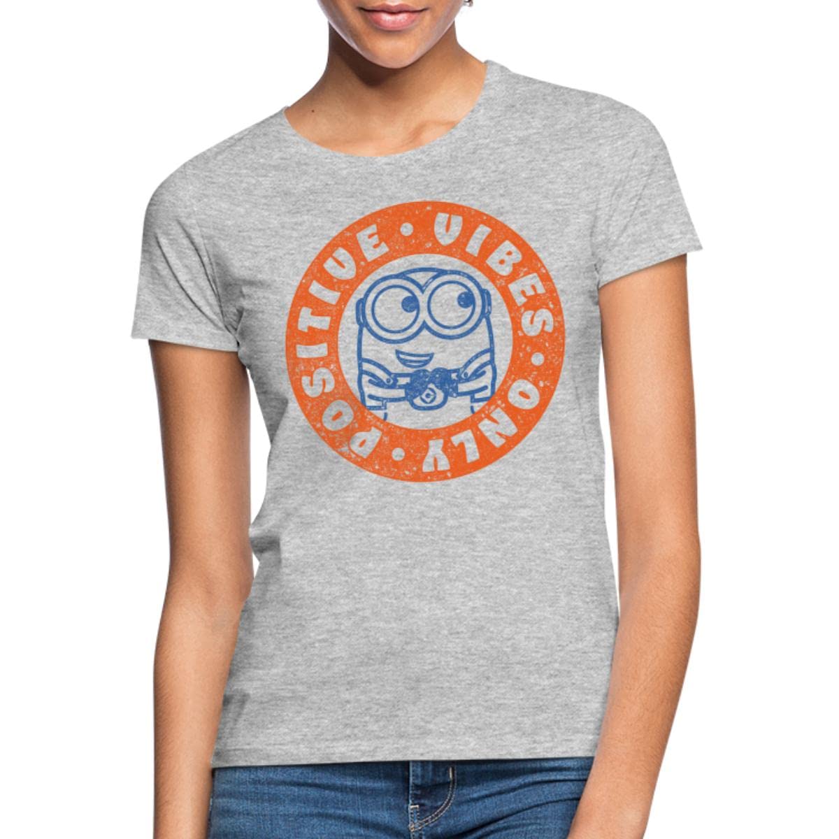 Spreadshirt Minions Bob Positive Vibes Only Women's T-Shirt