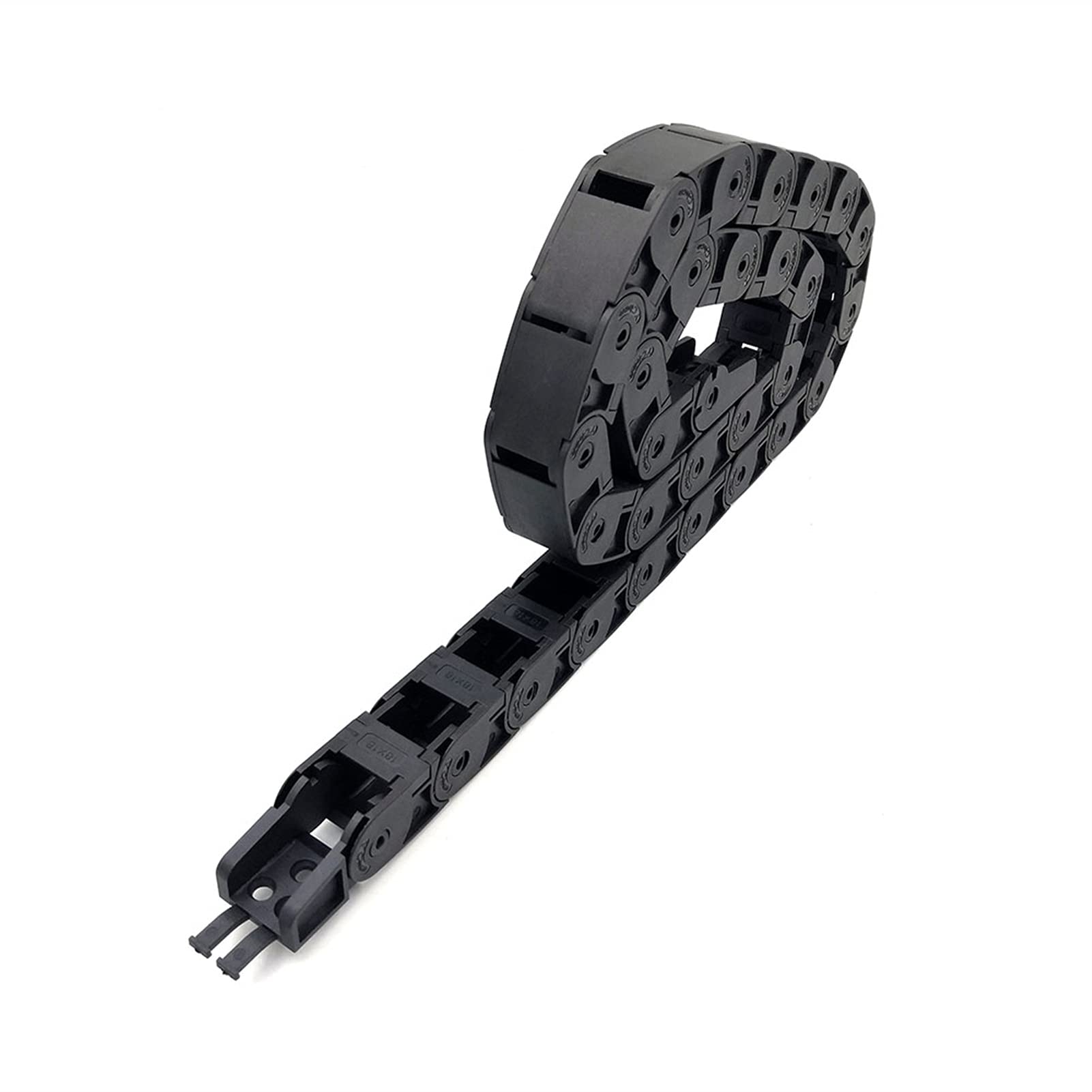 Drag Chain Cable,Cable Wire Carrier Drag Chain, 1 Meter 18x18mm Towline Wire Carrier Cable Drag Chain Semi-Enclosed Interior Opening for CNC Router Machine Tools (Color : 48mm, Size : 18x18 mm)