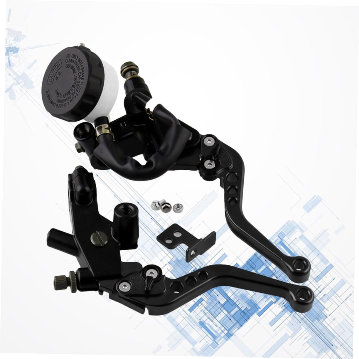 SHERCHPRY 1 Para Sprzęgło hamulca przedniego 7/8 cala 22 mm sprzęgło hamulca skutera dźwignia głównego cylindra sprzęgła hamulca sprzęgło hamulcowe ze stopu aluminium rogi