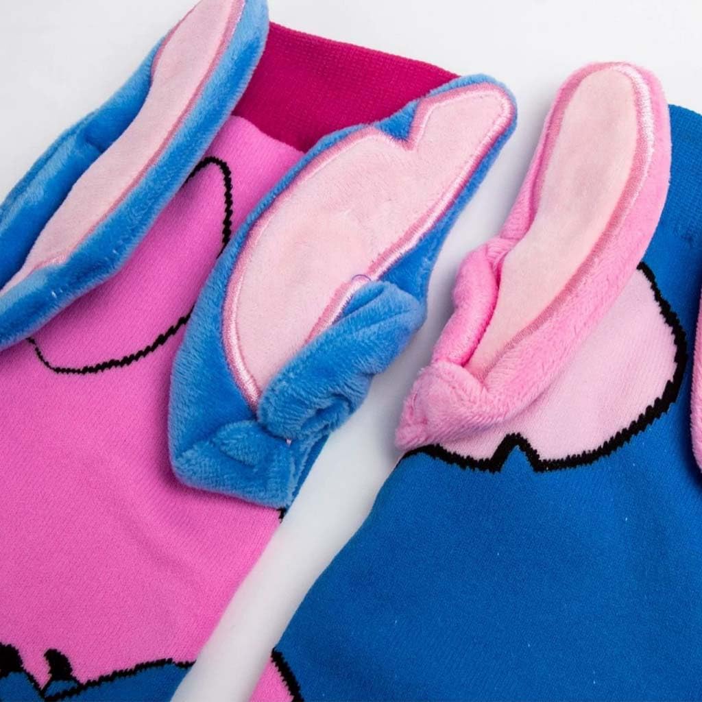 Girl’s Knee-High Socks 3D Design Stitch with Soft Ears Colorful Long Socks Comfortable and Stretchy - Age of 3 to 12 Years - Image 2 thumbnail
