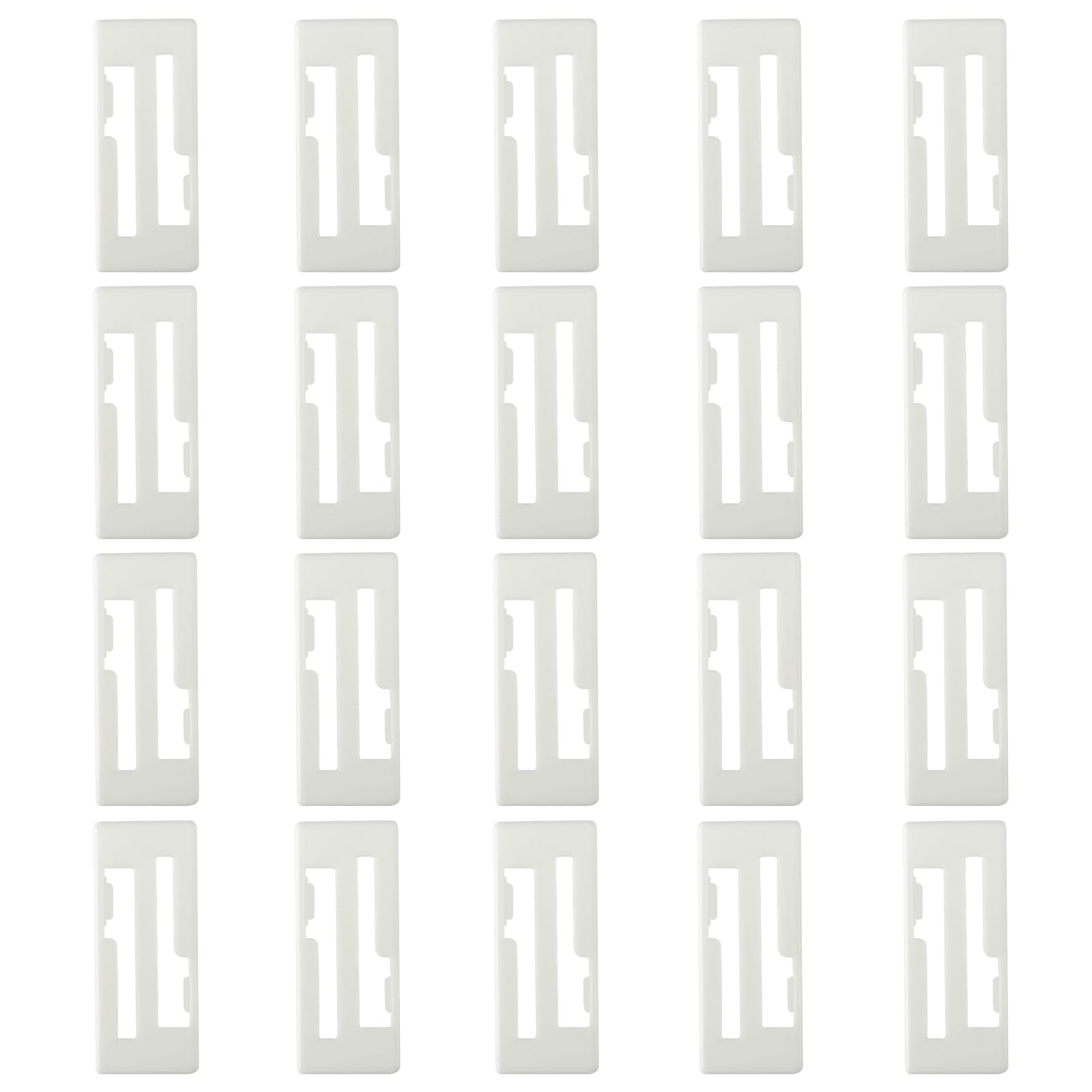 skrnrhrery Servo Extension Cable Safety Connector Clips Lead Wire Lock, 20pcs Servo Cable Clip Lock for Servo Extension and Jr/Double Leaf Servo 1 to 2 Y Harness, Jr Servo Wire Kit (White)