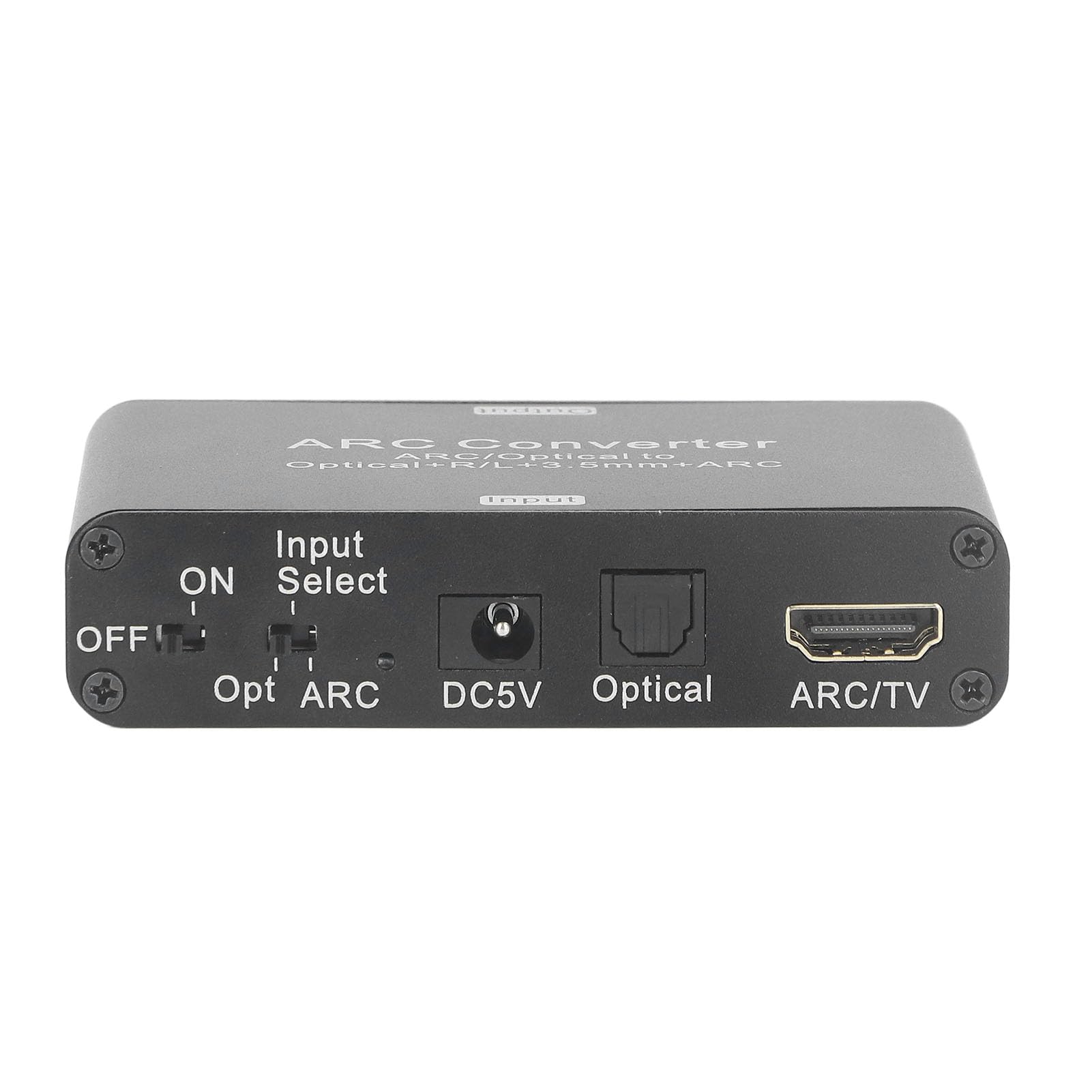 EMUKOEP Convertitore Audio Stereo Ottico DAC 192KHZ con Controllo del Volume per Altoparlante TV, Design Portatile in Lega di Alluminio