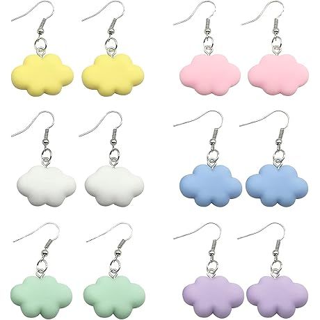 Enchanting Cloud Earrings: Celestial Charm for Your Ears