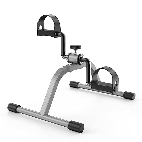 RYGEO Pedal Exercise mini Exercise Bike for Leg and Arm Recovery Exercise Lightweight and Portable Floor Bike