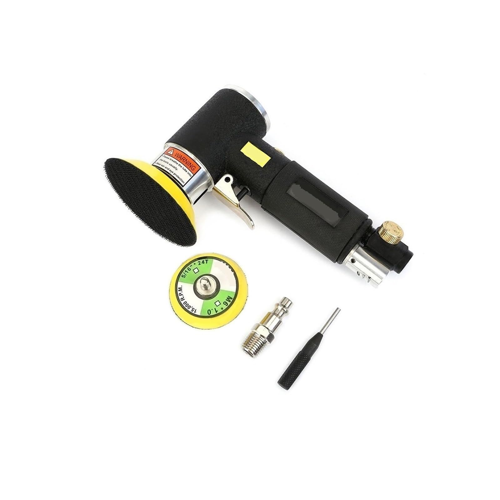 Mini szlifierka pneumatyczna polerka szlifierki oscylacyjne 90 stopni narzędzie zasilane powietrzem,Niskie Wibracje(Black Sander)