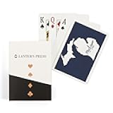 Lantern Press Michigan, Home State, White on Navy, 52 Playing Cards for Adults, Poker Size Card Deck