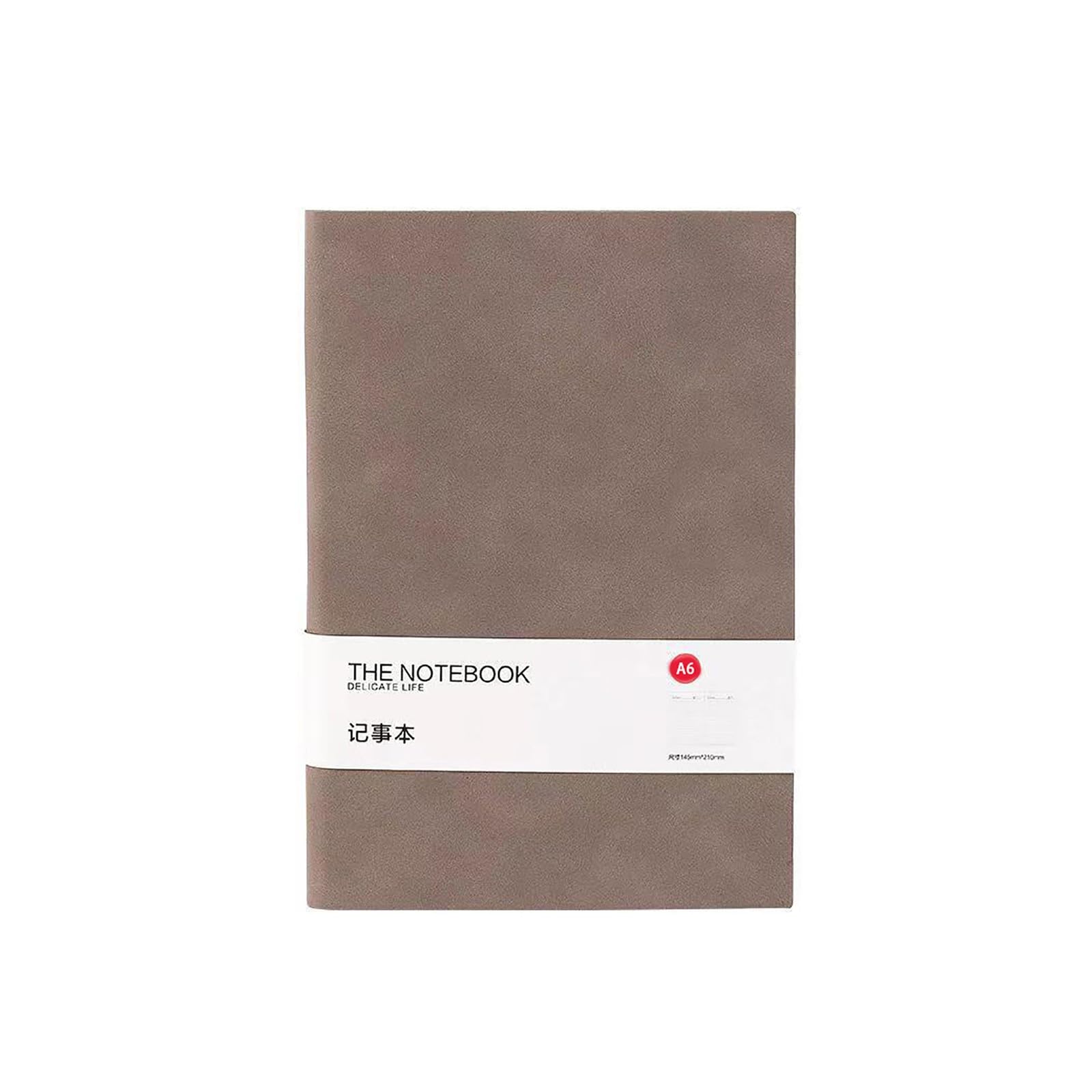 Blank Journal Notebook, A6 Notebook, Hardcover Leather Sketch Book for Writing Drawing Journaling, Thick Paper Unlined Notebook for Work School Office (A6-Brown)