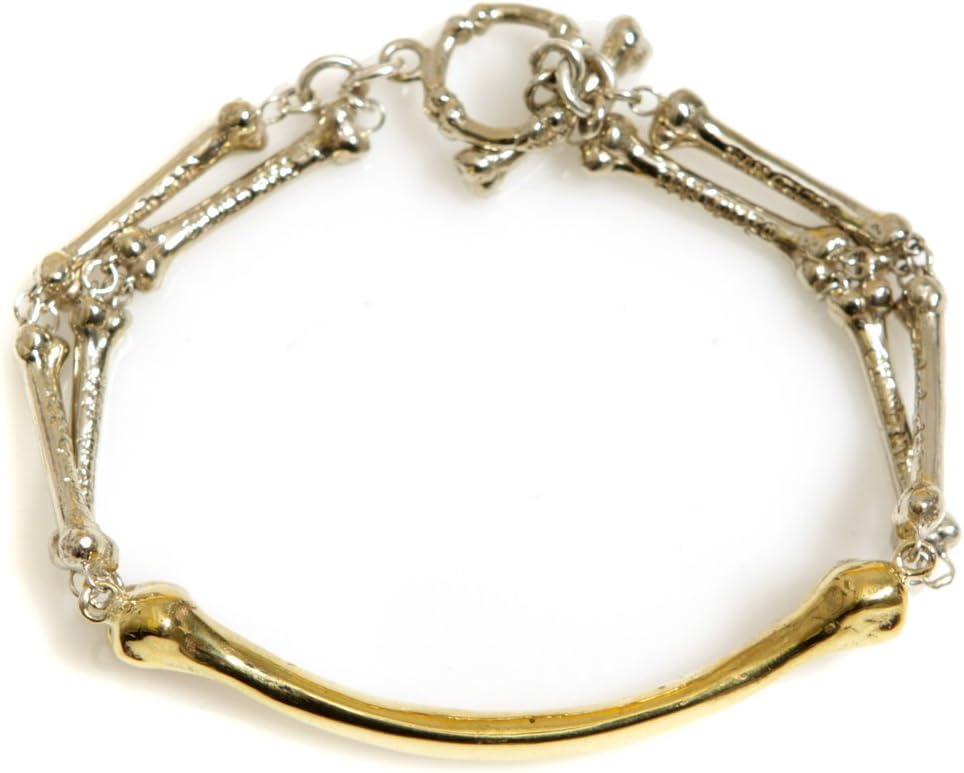 HAN CHOLO 2 Tone Bone Link Bracelet (2 Tone)