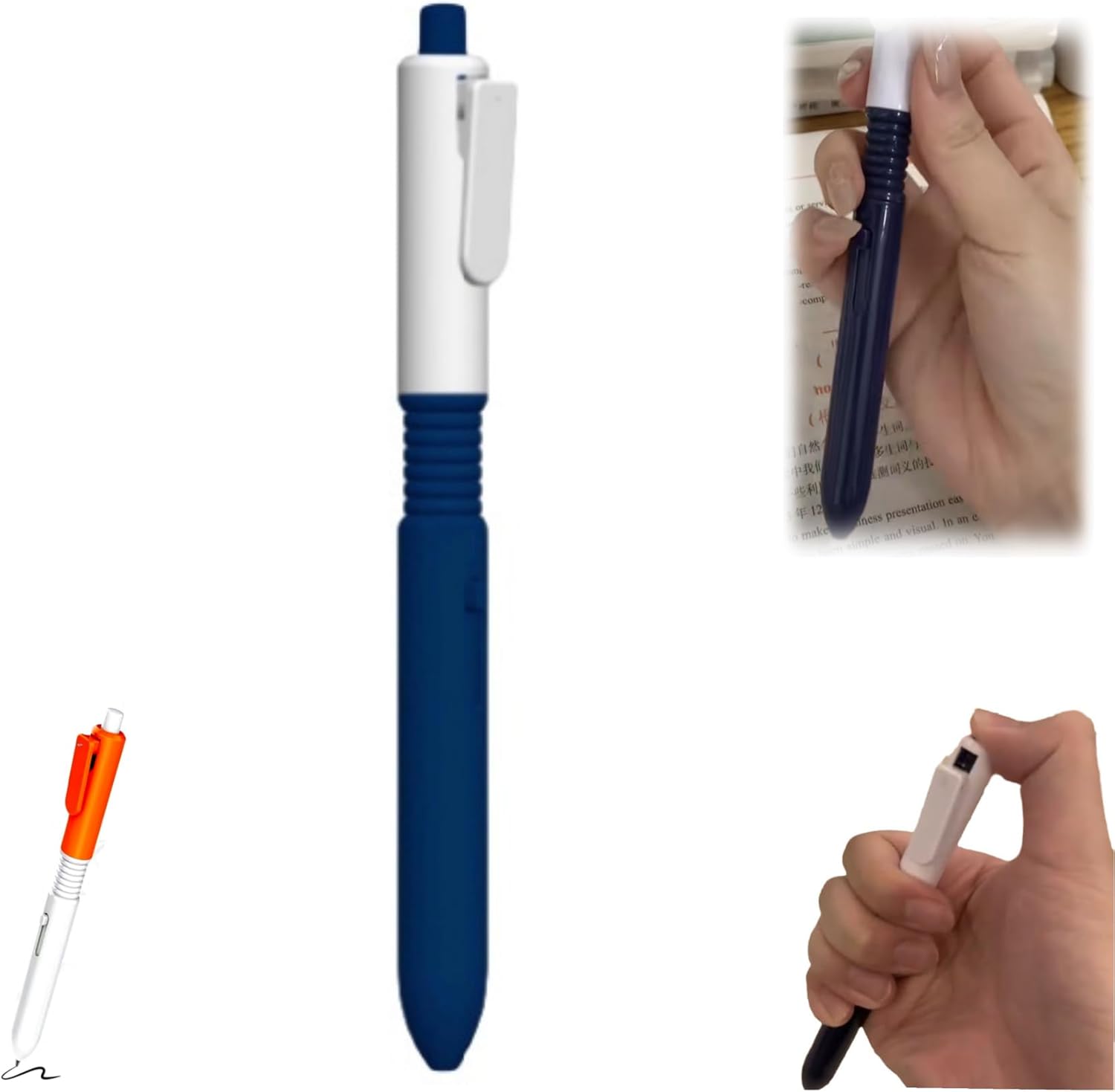 Pen That Sprays Water, 2 in 1 Funny Prank Retractable Pens