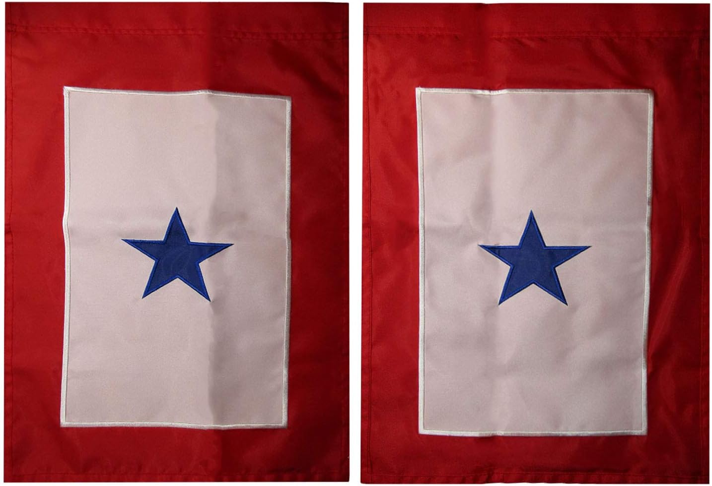 12x18 One Blue Service Star Banner Military 12"x18" Premium Quality Heavy Duty Double Sided Nylon Embroidered Sleeve Flag