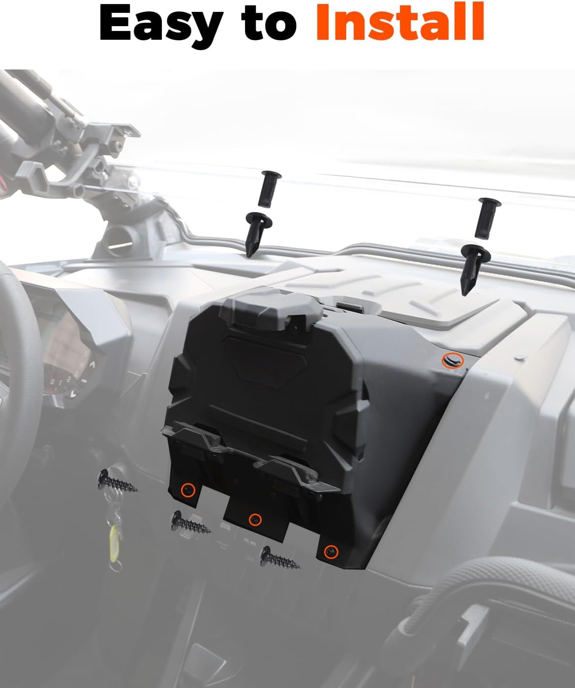 Electronic Device Mounts with Storage Box for RZR PRO XP/PRO R/Turbo R