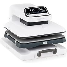 COSTWAY Auto Heat Press Machine for T Shirts, 15 x15 Professional Press Machine w/Large Smart Control Screen, Auto Release, Fast & Even Heating for Sublimation, HTV, Vinyl & Heat Transfer Projects