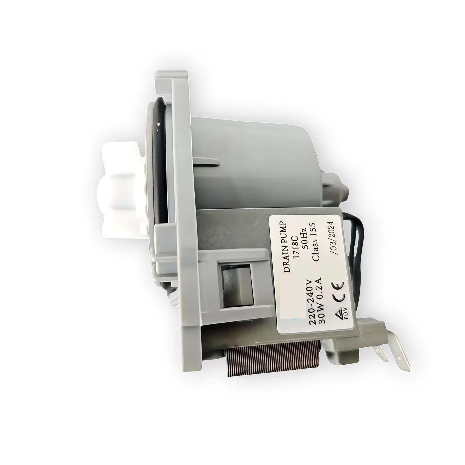FUDI 1718C 17476000007443 Original Universal-Ablaufpumpe for Geschirrspüler – 220–240 V, 50 Hz, 30 W, 0,2 A, Ersatzteil