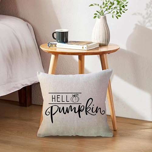 Miniatura 2 de ULOVE LOVE YOURSELF Hello Pumpkin - Fundas de almohada de 20 x 20 pulgadas, fundas de cojín de cosecha otoñal, decoración de otoño de granja, fundas