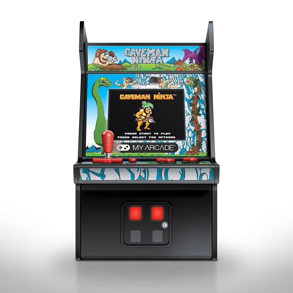 Amazon.com: My Arcade Micro Player Mini Arcade Machine: Caveman Ninja Video  Game, Fully Playable, 6.75 Inch Collectible, Color Display, Speaker, Volume  Buttons, Headphone Jack, Battery or Micro USB Powered : Toys &