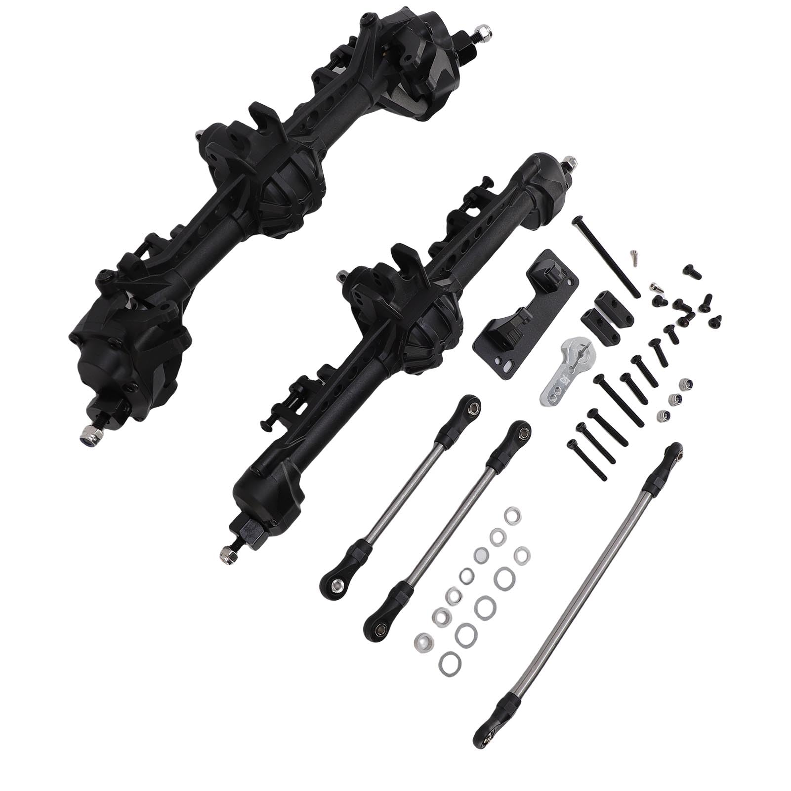 BRRNOO Zestaw Osi Przedniej i Tylnej, Ulepszony, do Axial SCX10 II 1 10