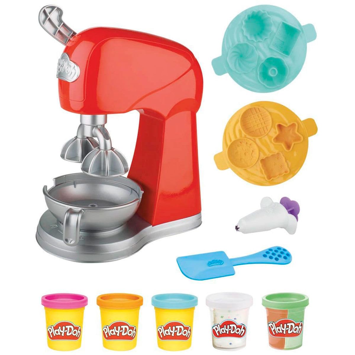 Play-Doh Kitchen Creations Magical Mixer Playset, Toy Mixer with Play Kitchen Accessories, Arts and Crafts for Kids 3 Years and Up — Amazon image 4