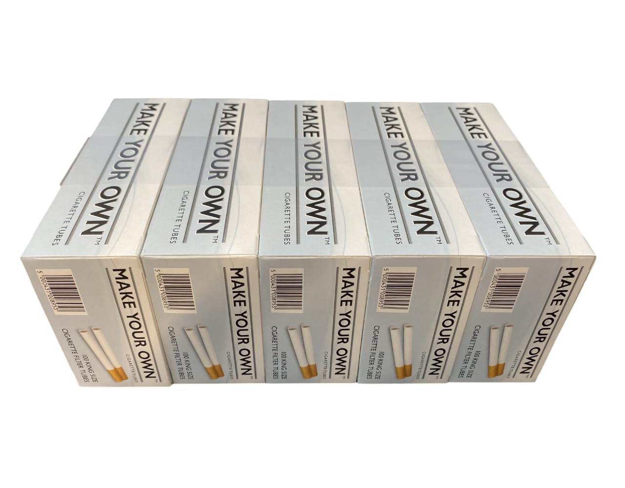 100-5000 x RIZLA Filter MYO King Size Filter PREMIUM Classic EMPTY TUBES Make Your Own Concept XL Tips Paper Smoking Cigarette (2500 x RIZLA MYO KING SIZE FILTER TUBES)