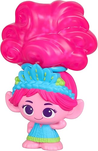 Miniatura 5 de Magic Mixies DreamWorks Trolls Band Together - Muñeca de pelo elástica rellena de purpurina  Amapola para cabello elástico